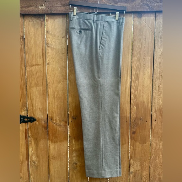Banana Republic Other - Banana Republic Light Taupe Wool Tailored Slim Fit Dress Slacks Men’s 34/32